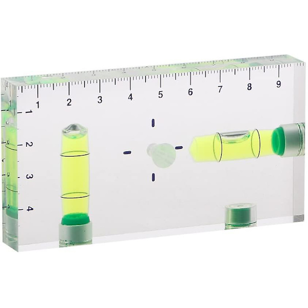 Mini-vattenpass med hög precision, tvåvägs, transparent och magnetisk