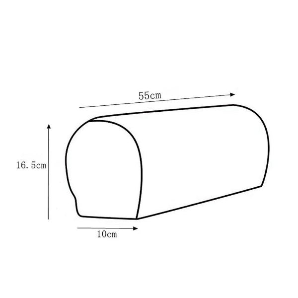 1 pari huonekalusohvan käsinojan päälliset suojat 20 kierretappilla viininpunainen