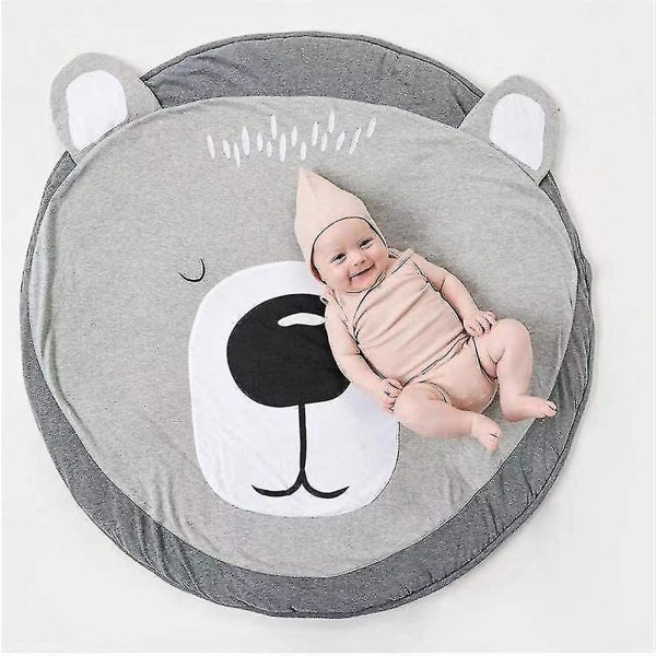 Baby pyöreä leikkityyny ryömintämatto ryömintätyyny Ilmastoitu matto lapsille lapsille lapsille taaperoille makuuhuone