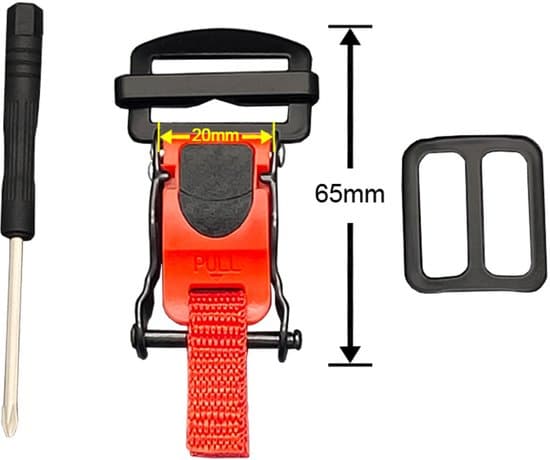 2 stk. - Spænder - Motorcykelhjelmspænde - Restyle - Hjelmspænde - Hjelmlukning - Quick release spænde - Hagespænde adapter - D-ring adapter
