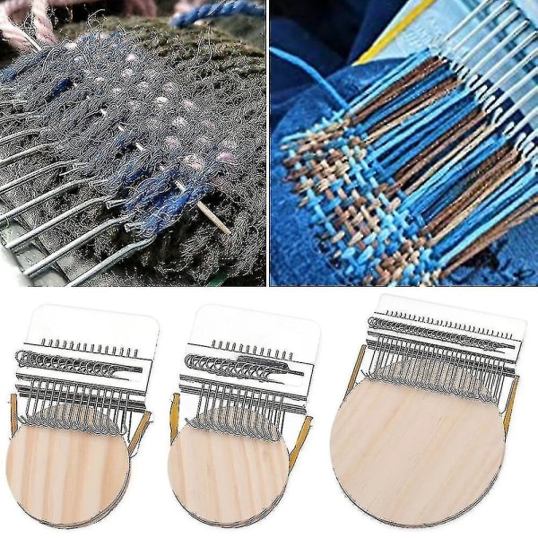 Liten vävstol Speedweve typ vävverktyg sömnad lagning jeans kläder lagning vävstol kit