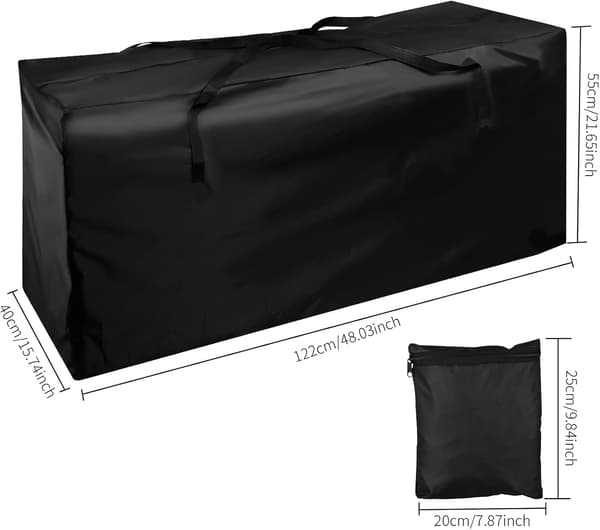 Vanntett oppbevaringspose for sofaputer - 122x40x55cm fabrorganizer