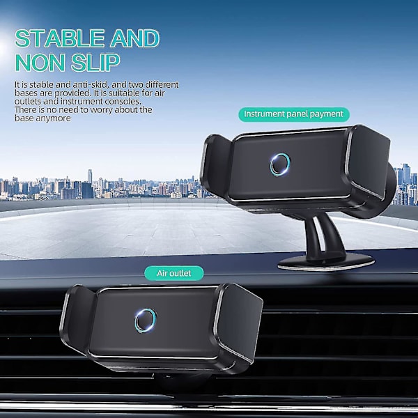 Auton puhelinteline, monitoiminen auton puhelinteline, auton ilmanpoistoaukon puhelinteline