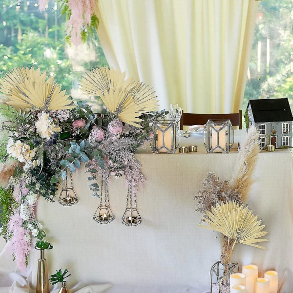 Boho Blooms Tørrede Blade | 2 Stk. Tørrede Vifter | Boho R | Neutral Home R | Bryllup R | Blade + Blomst