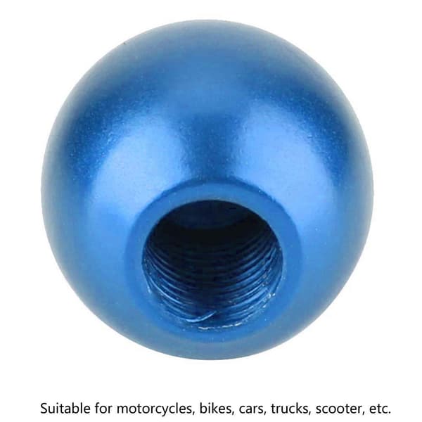 4st Aluminiumfälg Motorcykel Bil Lastbil 8-Ball Däck Luftventil Stamlock Dammskydd Blå