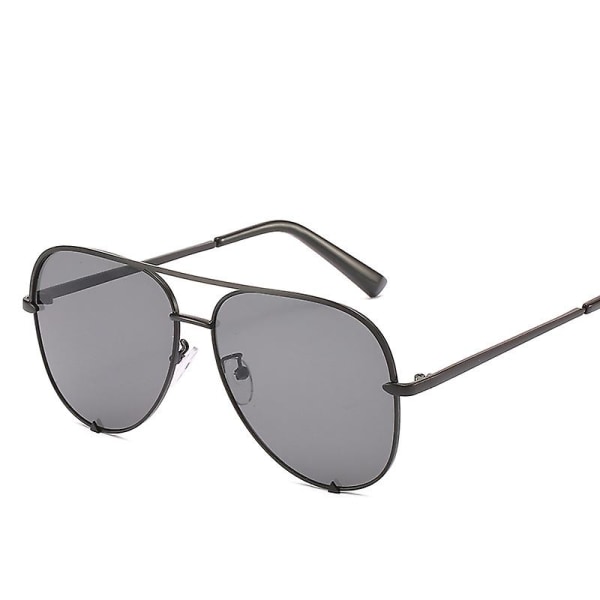 Solglasögon män och kvinnor polariserade vintage runda glasögon metallbåge för unisex med Uv400-skydd