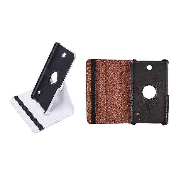 2 Pcs Cases For Galaxy Tab 4 Tablet Sm-t230 Sm-t231 360 Degree Rotation Housing, White &Coffee