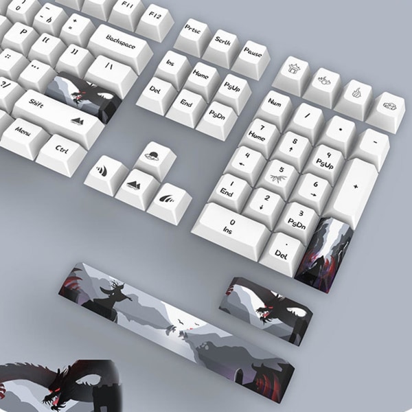Cherry 108 Keys Keycaps For Gaming Mekanisk Keyboard Thick Pbt Dye Sub Keycap