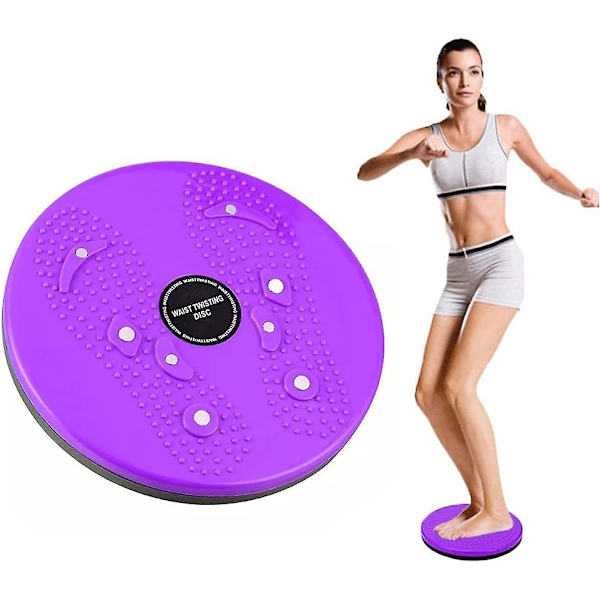 Vridnings-Talje Balance Disc Sport Træning Vippe Sædebræt Talje Vridning Wobble Pude Til Træning Ben Talje Kerne Træning Lilla