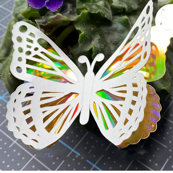 2-lags Butterfly-udstansningsdør til DIY-stempler, håndværk, scrapbooking og fotoalbum