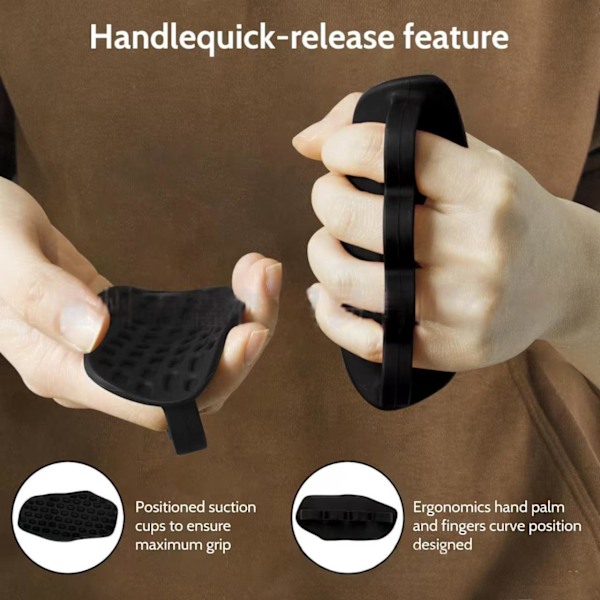2 st Viktlyftgrepp Gymgrepp Halkfria Fingerlösa Ergonomiska Flexibla Handskydd Skivstångsdynor för Calisthenics (Svart) black