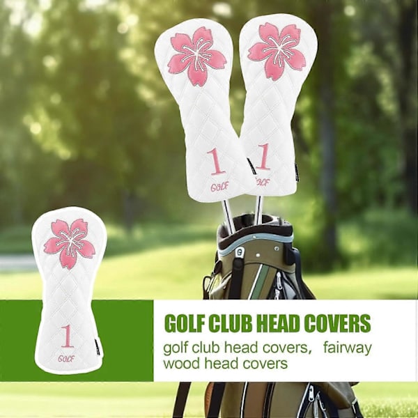 Golf Headcovers til Woods - Vandtætte Bløde Elastiske Putter Covers til Mænd og Kvinder, Holdbart Golftilbehør, Passer til de fleste køller