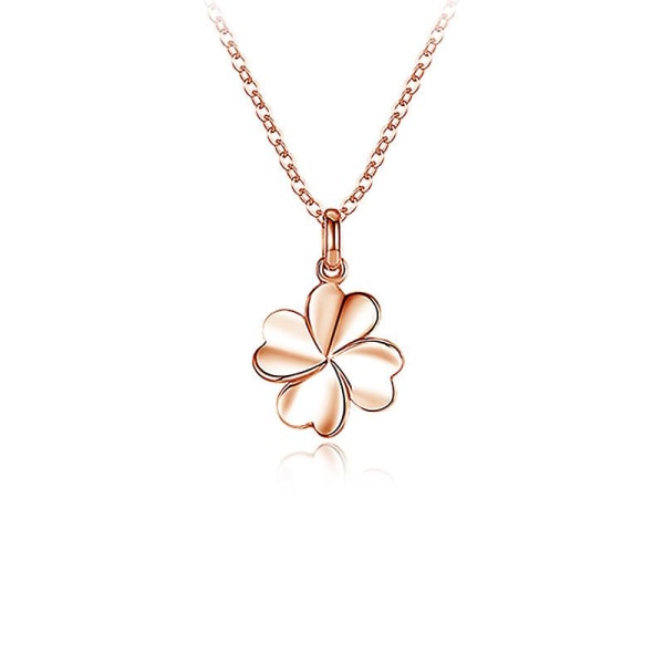 Lucky Clover Dame Halskæde Mode Lille Frisk Kraveben Kæde Par Gave Temperament Blomst Vedhæng