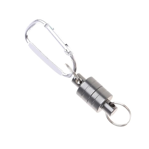 Netudløserclips Nøglering Krog til Fluefiskeri Magnet Aluminiumlegering Krog Red