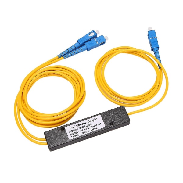 6x Ftth Sc Upc 1x2 Plc Singlemode Fiber Optical Splitter Fbt Optical Coupler