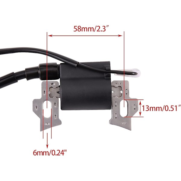 Tennpluggspolenhet for Gx120 Gx140 Gx160 Gx168 Gx200 5.5hk 6.5hk Motor Generator Plensklipper