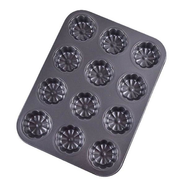 12 Plommeblomst Former Muffinskopp Kakeform Diy Bakeutstyr Bakeware Familie Bakeware