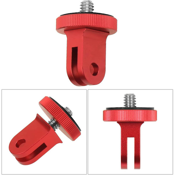 Kamera Mount Adapter, Metal Mount Adapter, Konverteringsadapter Tripodmontering Til Kamera (1 stk, Rød)