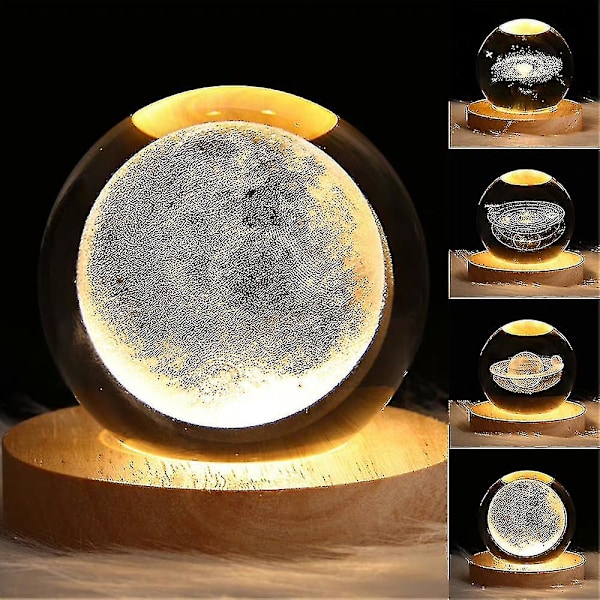 3D Solarsystemkule S Eng Hjem Sengelampe Med D