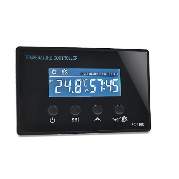 -110c 230v10a LCD Mini Sauna Rum Fodbad Digital Temperaturregulator Med Nedtællingstimer Regu