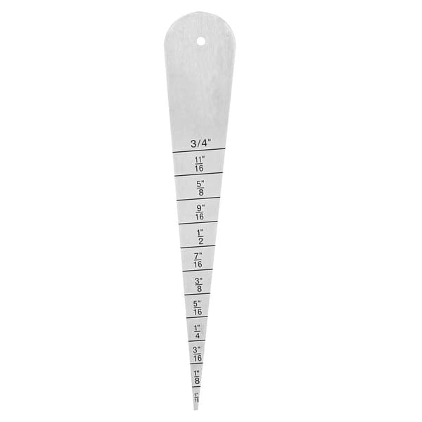 Gapmåler i rustfritt stål 1/16-3/4 Flensmåler Indre diameter måler 2-20mm