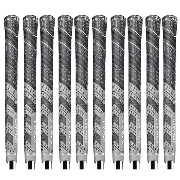 10 stk Golf Pride MCC PLUS 4 Golfgreb Standard Størrelse Grey