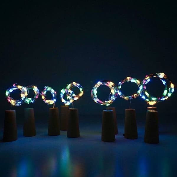 9 kpl pullovaloja LED-pullovalot keijuvalot pullovalot valonauhat korkki LED-yövalo (monivärinen)