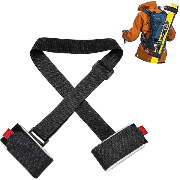 Nylon Skidrem Snowboard Skidrem Skidrägerremmar Snowboard Axelremmar Skidbärremmar Justerbara Skidremmar