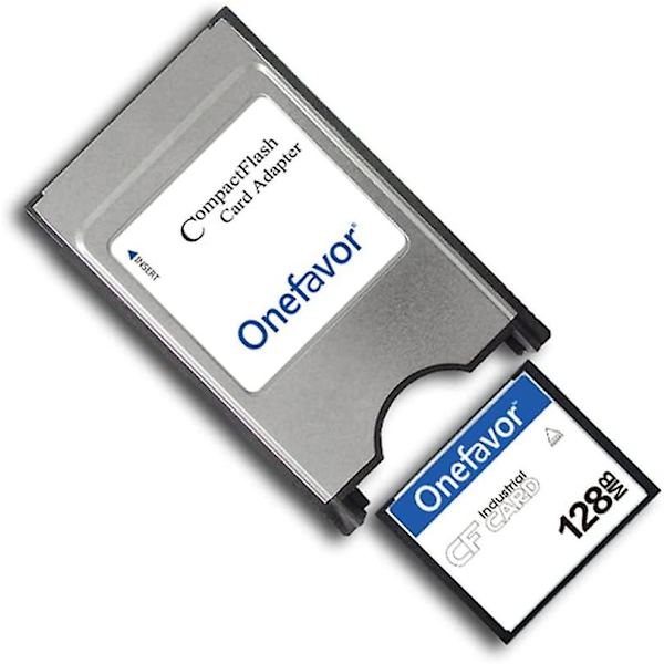 Kompakt Flash 128mb 256mb 512mb Cf-kort 1gb 2gb 4g minneskort för Cnc Ipc numerisk styrmaskin Pcmcia-adapter (128mb Compact Flash till Pcmcia)