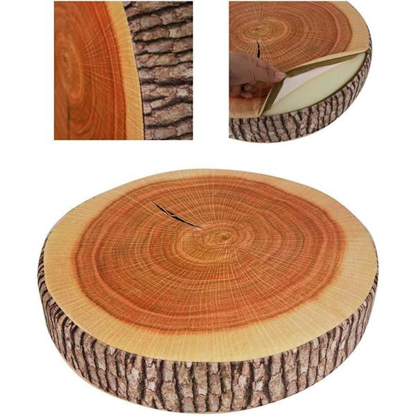3D-puuviipaleen muistivaahtomuovinen pehmeä heittotyyny, tukkipatja, nukke, tuolin istuintyyny kodin toimistoon, ginkgo-puun hedelmätyyny, sohvatyyny (Cushio Cushion 01 1 Count (Pack of 1)