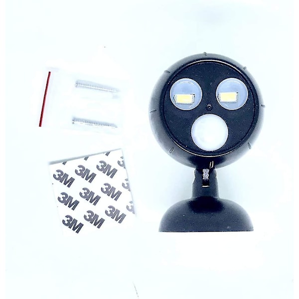 Utomhusvägglampa med rörelsesensor | 1000 lumen LED-utomhusbelysning | Trådlös batteridriven belysning | 360 graders rotation och lutning