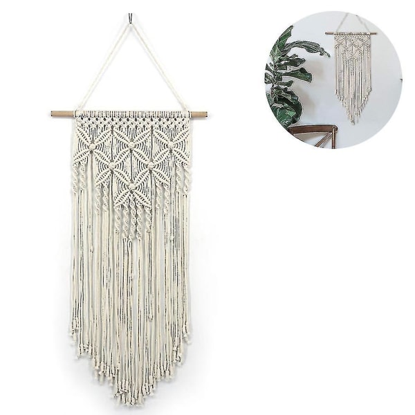 Väggbonad, Boho Macrame Väggbonad Handgjord Vävd Väggkonst Macrame Gobeläng För Sovrum Kontor Hem Väggdekor