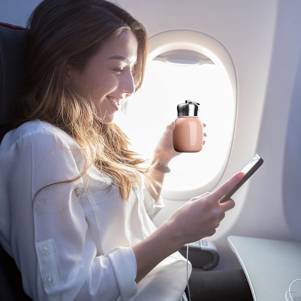 0ml Mini Termoser Kolbe Vannflaske Vakuumflasker Kaffe Melk Drikkekopp Lekkasjesikker Varm og Kald Vannflaske Reise Drikkeflaske for Ho Pink