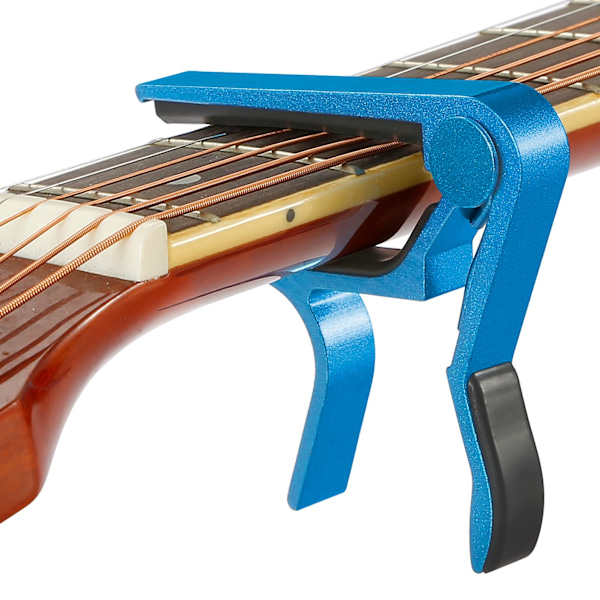 Gitar Capo Hurtigskift Capo for 6-strengs Akustisk Gitar Elektrisk Gitar Klassisk Gitar Ukulele Capo (Blå) blue