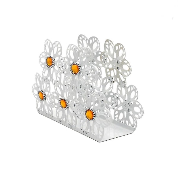 Flower Modern Napkin Holder Stainless Steel Paper Towel Holder Cut-out Tissue Holder Stand