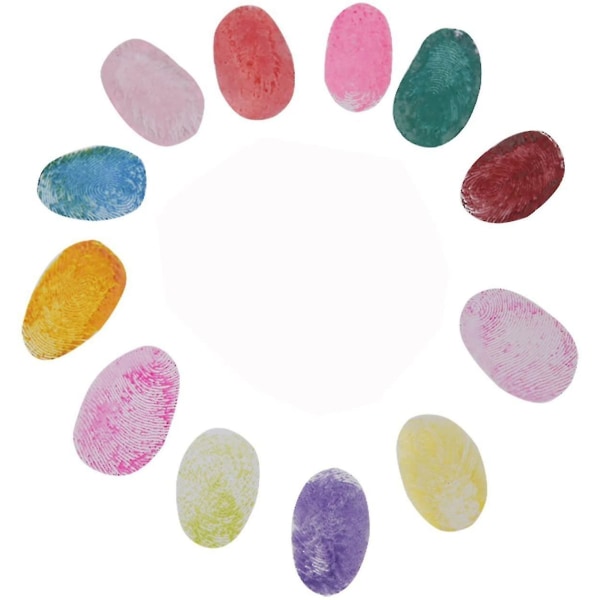 Bläckdynor, 24 färger Fingeravtrycksbläckdynor Imprint Bläck, hantverksstämplar och kort