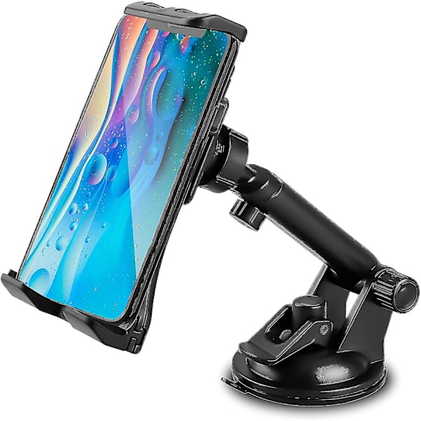 Auton tablettiteline Universaali kojelaudan tuulilasin auton puhelinteline 360 pyörivä imukupilla