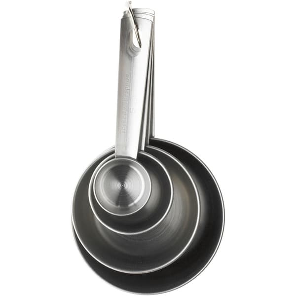 Målesett 4 deler 12 cm Rustfritt Gastromax Sølv Sølv