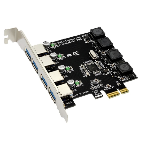 Pci-e till Usb 3.0 Pci för Express expansionskort, stödjer Usb dataöverföring, 4 portar
