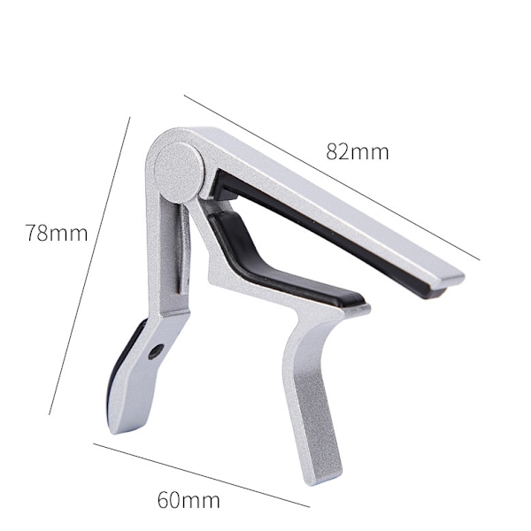 Gitarr Kapo Snabbt Byte Kapo för 6-Strängad Akustisk Gitarr Elgitarr Klassisk Gitarr Ukulele Kapo (Silver) silver