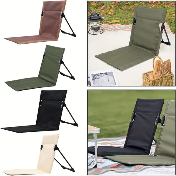 Ultralet og bærbar udendørs klapstol (aluminiumslegering) — Foldbar månestol til camping og strand