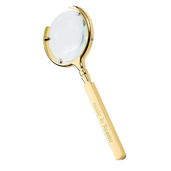 Handhållen - Kraftfull 8x Förstoringsglas, Kan Användas för att Läsa Böcker, Tidningar, Kartor, Guld