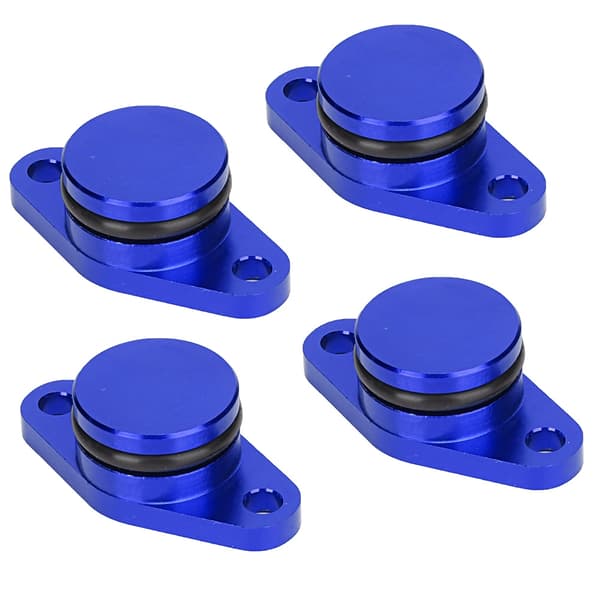 4x22mm motorhvirvelflapfjernelsespropper med gummipakninger til E87 120d (blå)
