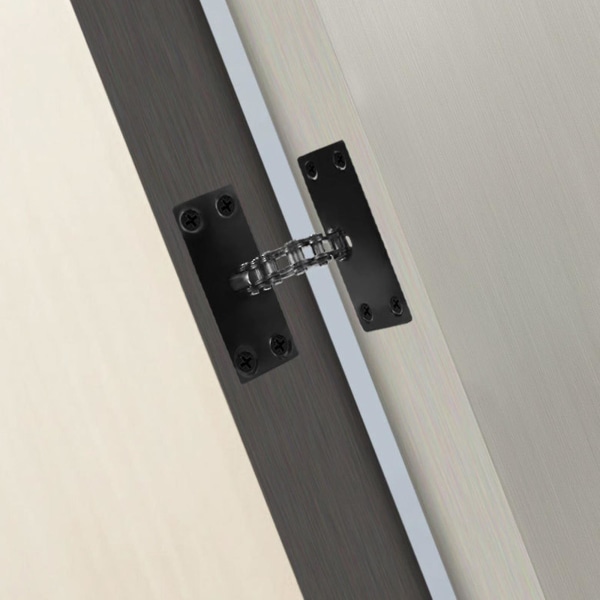 Itsesulkeutuva oven sarana Automaattinen ovensuljin Piilotettu sisäoven sulkemislaite Musta