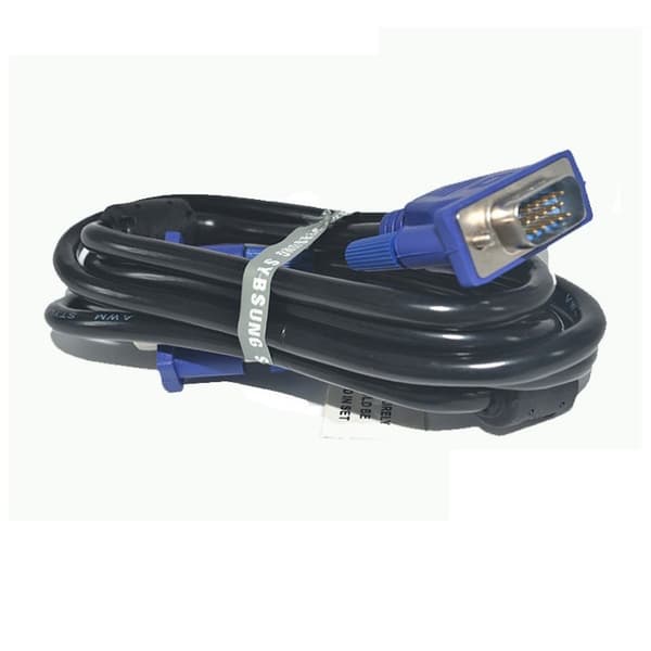 Computerskærmforbindelse VGA-kabel projektor data VGA-kabel 1,5m video VGA-kabel, 2-pak