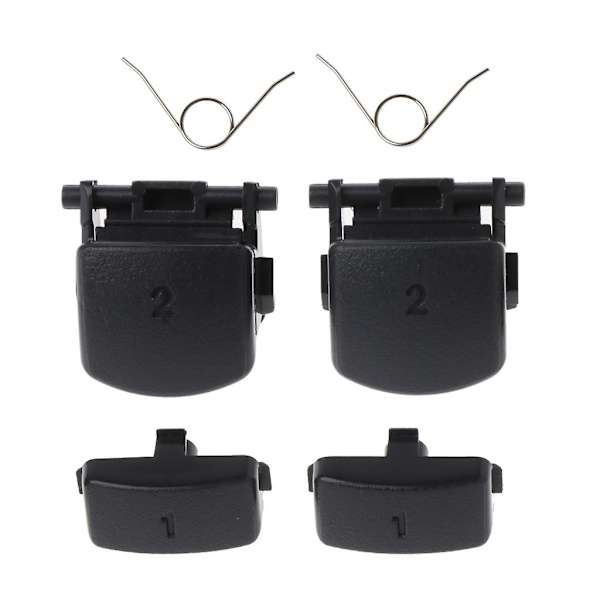 Svarta L1 R1 L2 R2 avtryckarknappar fjädrar reservdelar för Play-station 3