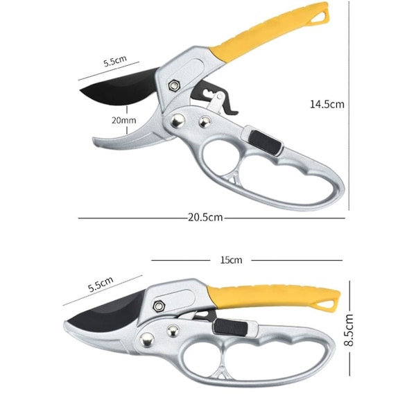 Garden Scissors Manual Pruner Plant Shears Gardening Tool With Safety Lock