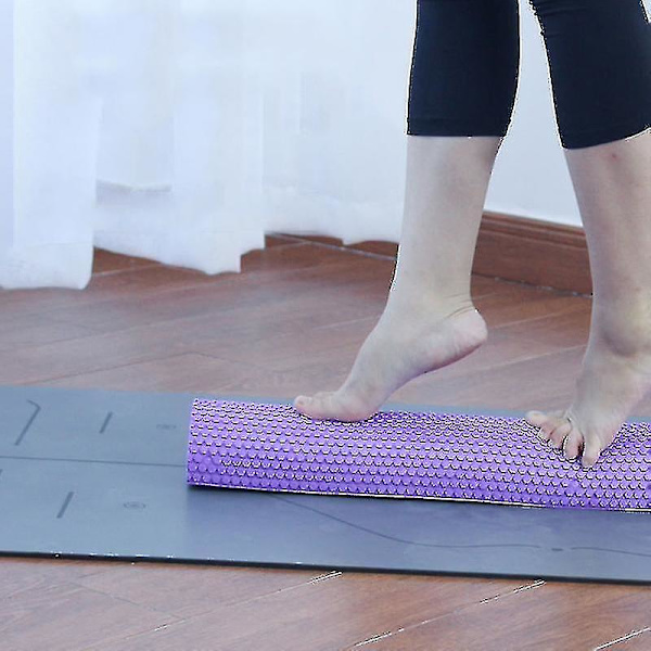 Puolipyöreä EVA-vaahtomuovirullat Hieronta Tasapaino Kannettava Joogalle Pilatesille Fitnessille 30mm