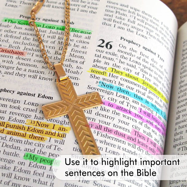ighlighters, Feela 8 forskellige farver Bibel Highlighter Penne, Ingen Blødning Tør Highlighter Markører Studie Kit, Perfekt til Journaling, Highlightin