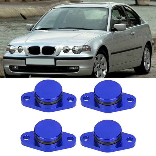 4x22mm motorhvirvelflapfjernelsespropper med gummipakninger til E87 120d (blå)